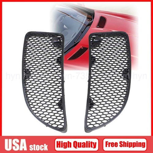 2pcs front hood grille cover - front,